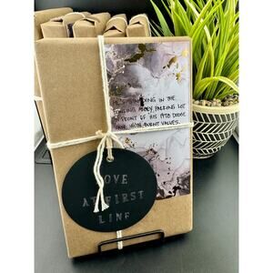 Love At First Line Book "He's standing in the bowling alley parking lot..."